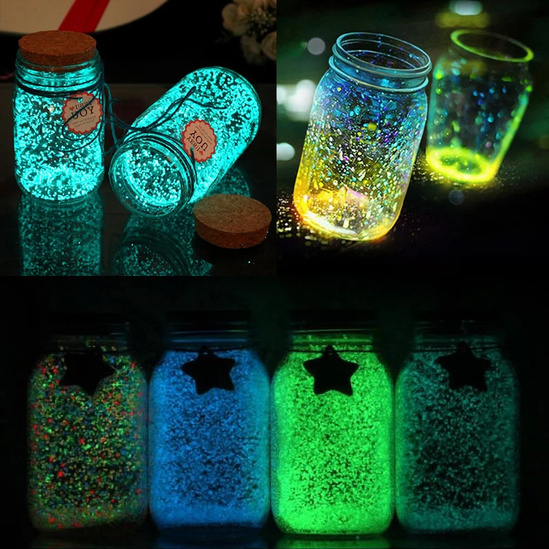 Luminous Sand 30g/Pack Luminous Sand for Garden Decoration In The Dark Pebbles Glowing Stone Wishing Bottle Walkways Aquariums Ornaments