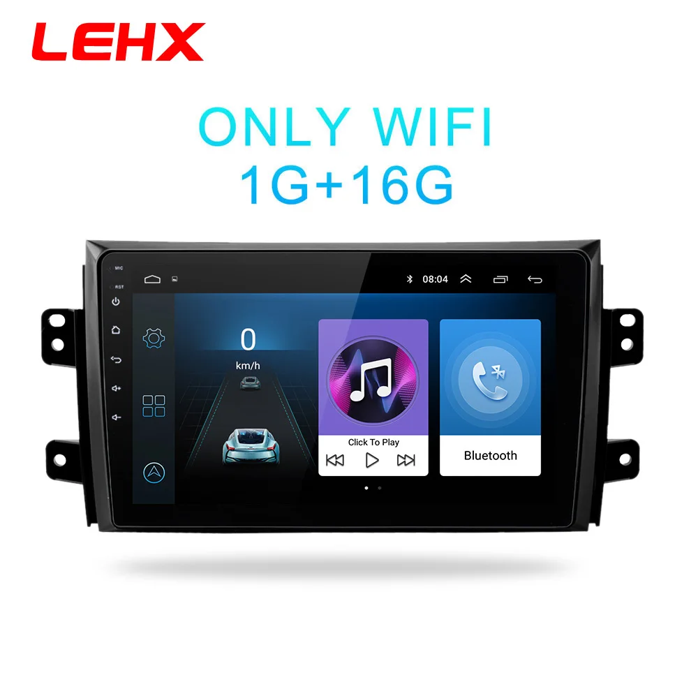 LEHX 2.5D ips экран Автомобильный Радио плеер для Suzuki SX4 2006 2007 2008-2011 2012 2Din Android 8,1 Мультимедиа gps навигационный плеер - Цвет: LE-SX4-1