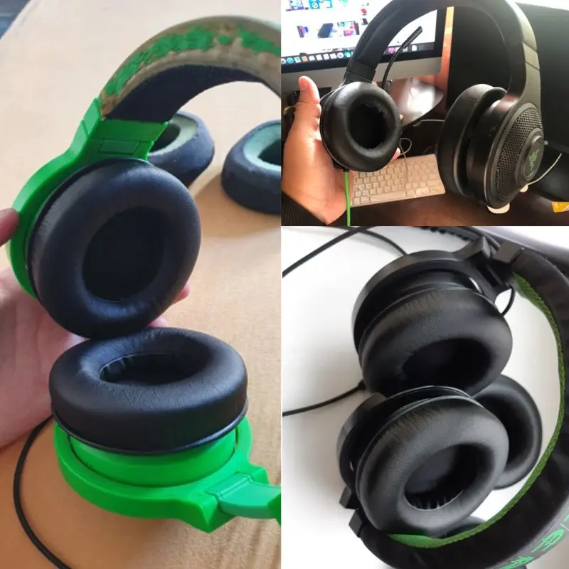 

1 Pair 90mm Earmuff Ear Cushion Pads For Razer Kraken Pro Gaming Headphones