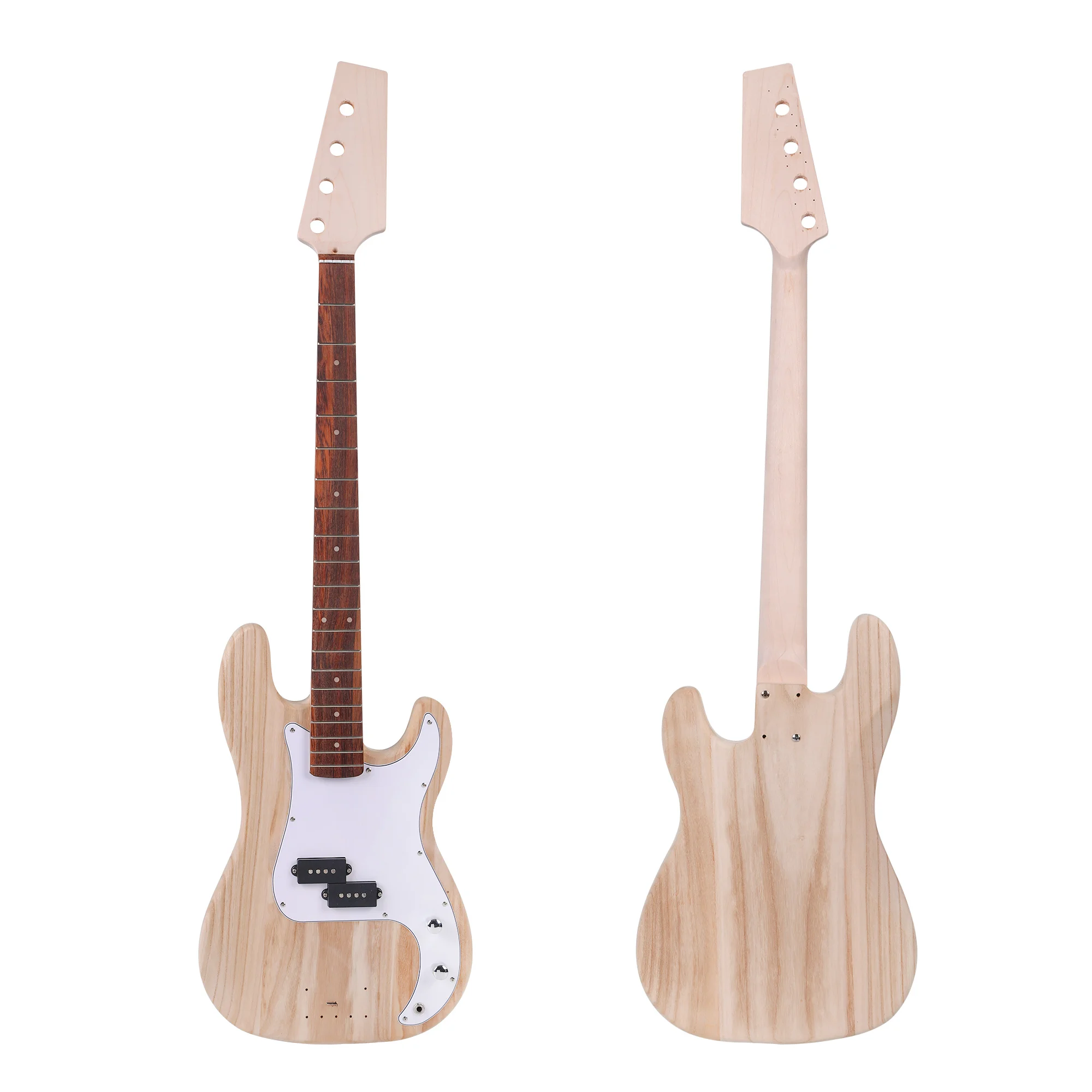 Diy Bass Guitar Kit - Build Your Own Electric Bass With Paulownia