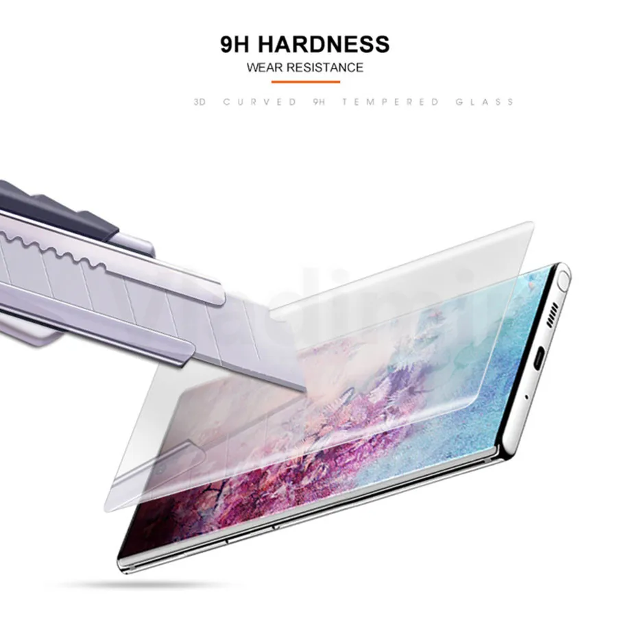 3D Nano жидкое УФ закаленное стекло для Samsung Galaxy S9 S8 Plus Note 10 + 9 Защитная пленка