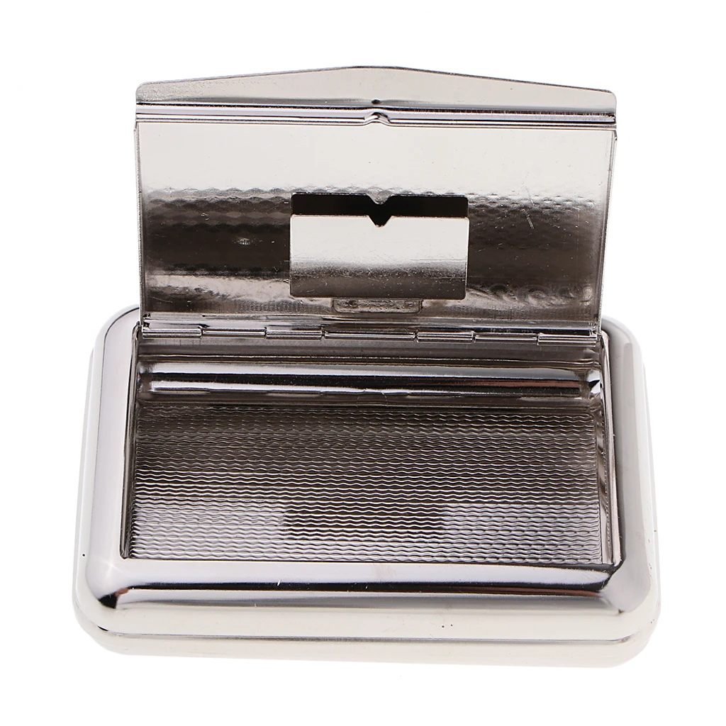 Silver Tobacco Smoke Storage Case Moisturize Box Pipe Tobacco Holder Cigarette Storage Case for Fathers Day Gift 