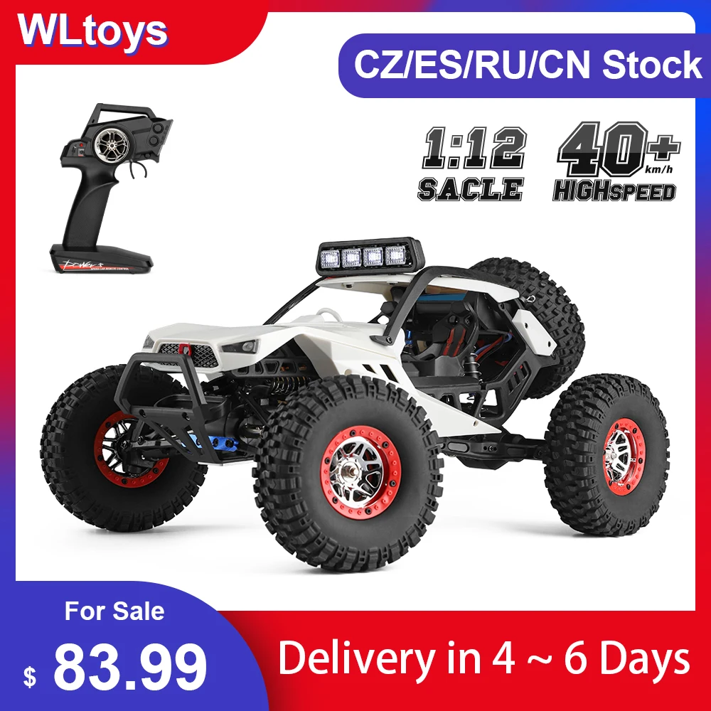 Wltoys Xk 12429 112 Rc Car Crawler 40km/h 4wd 2.4g Electric Car With Head Lights All Terrain Rc