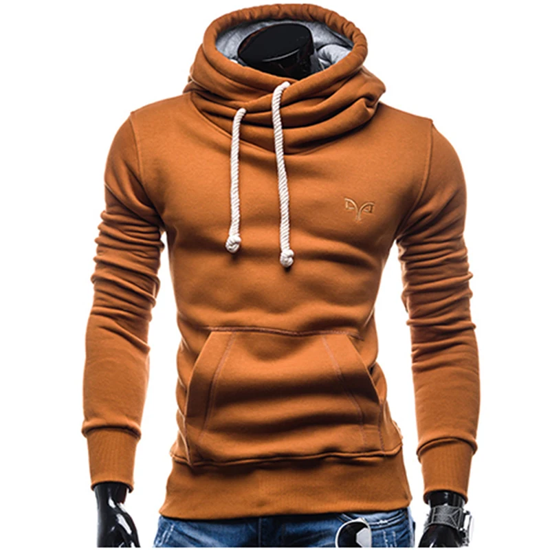 Autumn Drawstring Sportswear Men Hip Hop Sweat Wear Pocket Running Jacket Hoodies Male Pullovers Men's Tracksuits