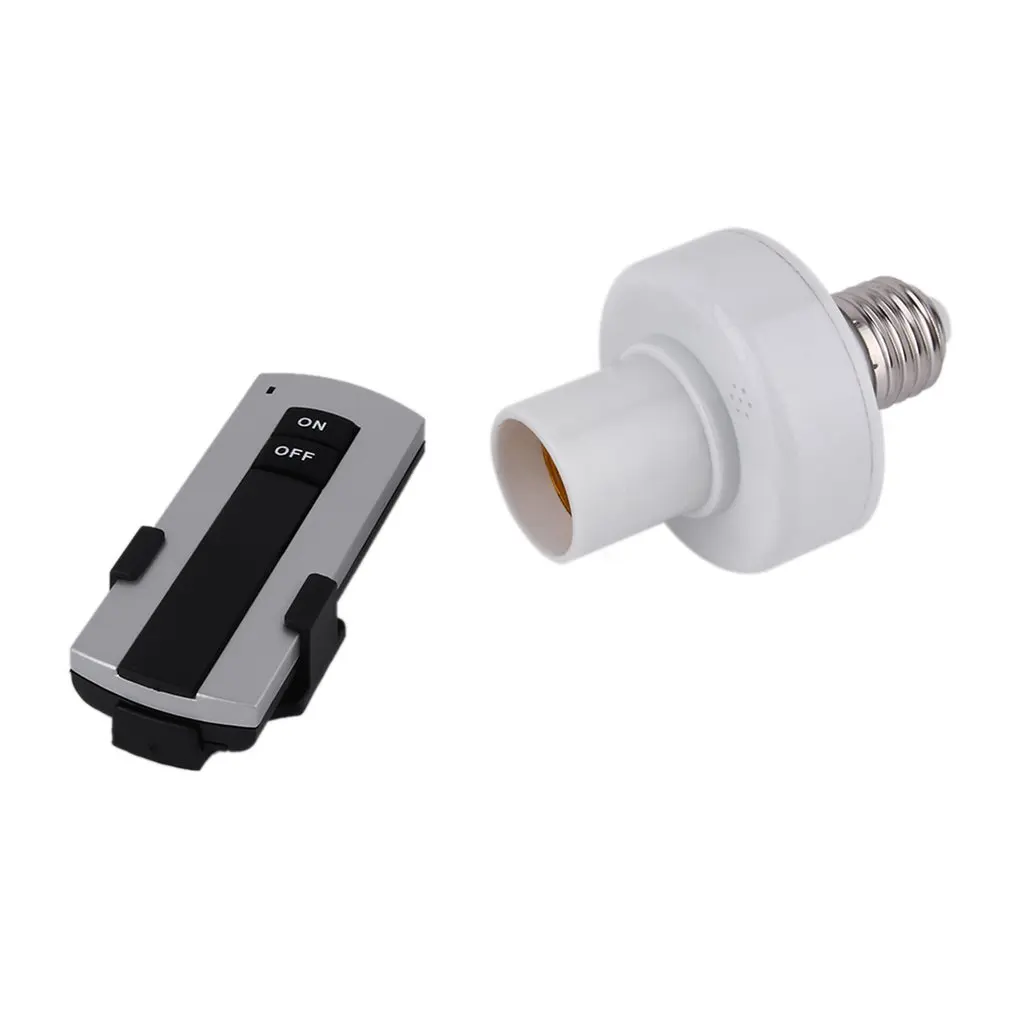 

ICOCO Professional E27 Screw Wireless Remote Control Light Lamp Bulb Holder Bases Cap Socket Switch Lamp Accessories On Off 220V