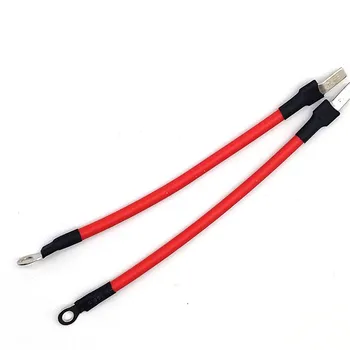 

20CM 12AWG RED DBN5.5-14 Blade Type 5.2 Ring Terminal Splice Crimp Connector Terminals Flat Blade Type wire harness