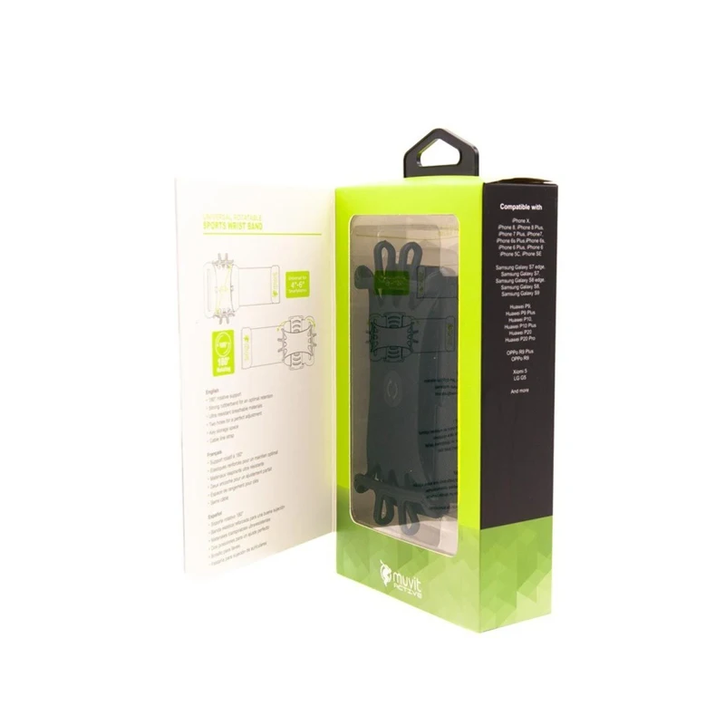 Muvit Active Universal Wristband Max 6"- Black