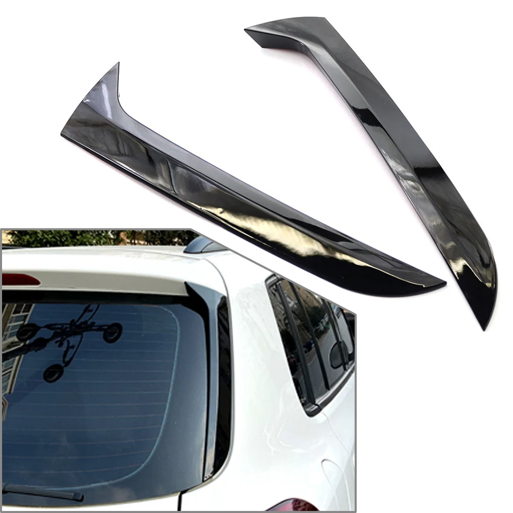 2pcs Car Rear Window Side Spoiler Canard Splitter Trim Decor For VW Tiguan MK1 2007 2008 2009 2010 2011 2012 2013 2014 2015
