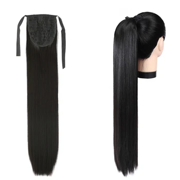 

Rosa Star Long Straight Tail False Hair For Women Clip in Straight Ponytail Synthetic With High Temperature Fiber