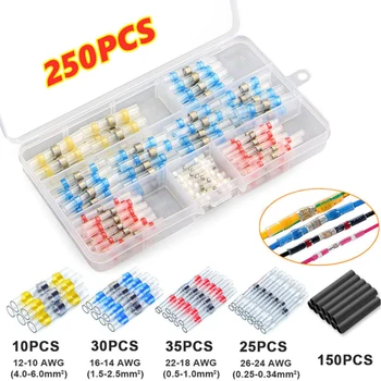 

250Pcs Solder Sleeve Heat Shrink Waterproof Replacement Connector Terminal