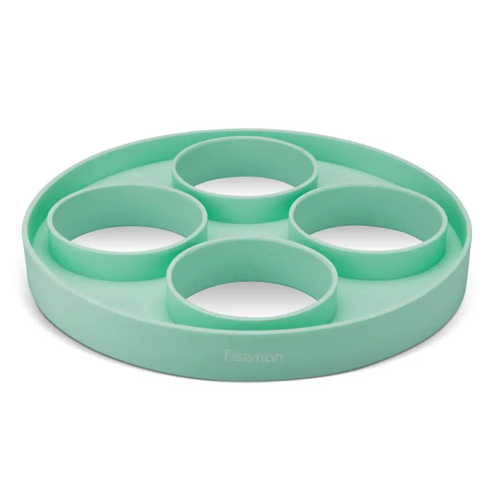 Фиссман форма для Блинных яиц силиконовая 4 чашки круглая яичная плита|Кольца и