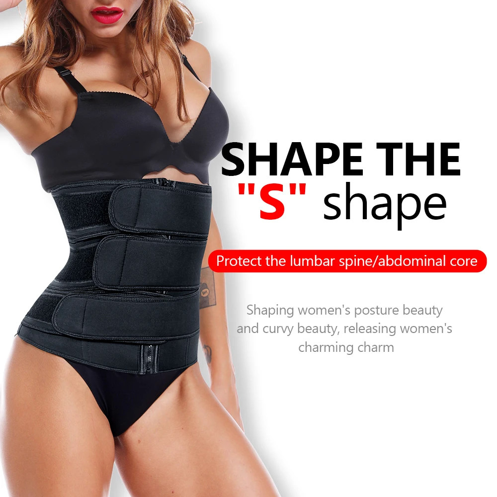 Cintura Trainer Cinto Espartilhos Desossado Corpo Shaper Mulheres Emagrecimento Roupa Interior Shapewear Respirável Modelagem Cinta Aço 6 High Quality Pijamas e Moda Íntima