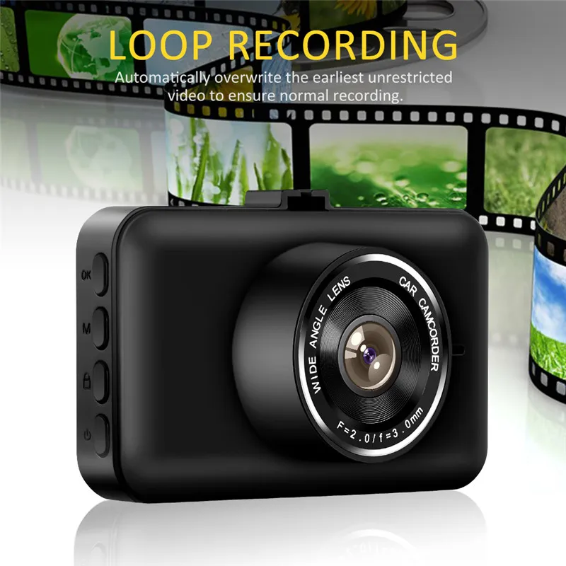 

Ainhyzic Full HD 1080P Night Vision Car Dash Camera 140 Degree Car DVR Video Recorder with G-sensor
