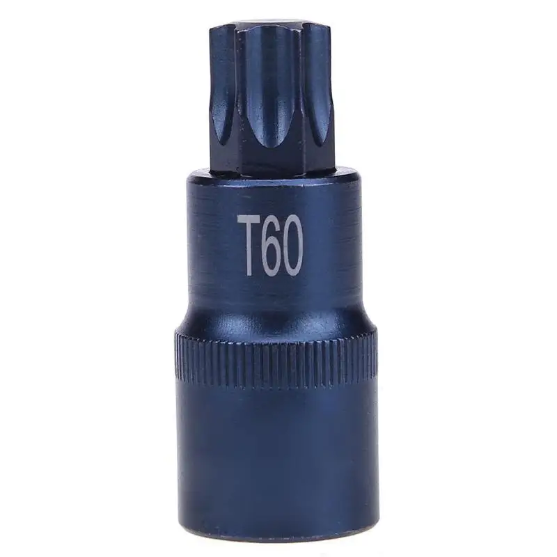 Биты для шуруповерта Torx 1/2 разъем биты адаптер для отвертки T20 T25 T27 T30 T35 T40 T45 T50 T55 T60 T70 Торцевая головка инструмент - Цвет: T60