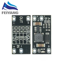 10 stücke Neueste Multi-funktion Mini Boost Modul Schritt Up Board 5V/8V/9V/12V 1,5 EINE Led-anzeige Diy Elektronische Spannung Modul