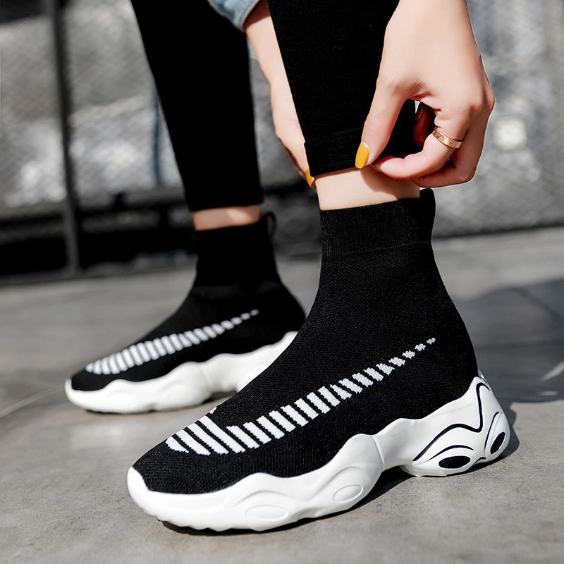 Socks Shoes Platform Women | Sock Shoes Women Sneakers | Sock Shoe Woman |  Flats Socks - Flats - Aliexpress