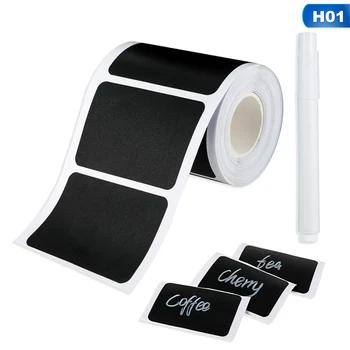 

150pcs Blackboard Labels Kitchen Seasoning Jars Bottles Stickers With Chalkboard Label Tags Pen Removable Spice Organizer Paper