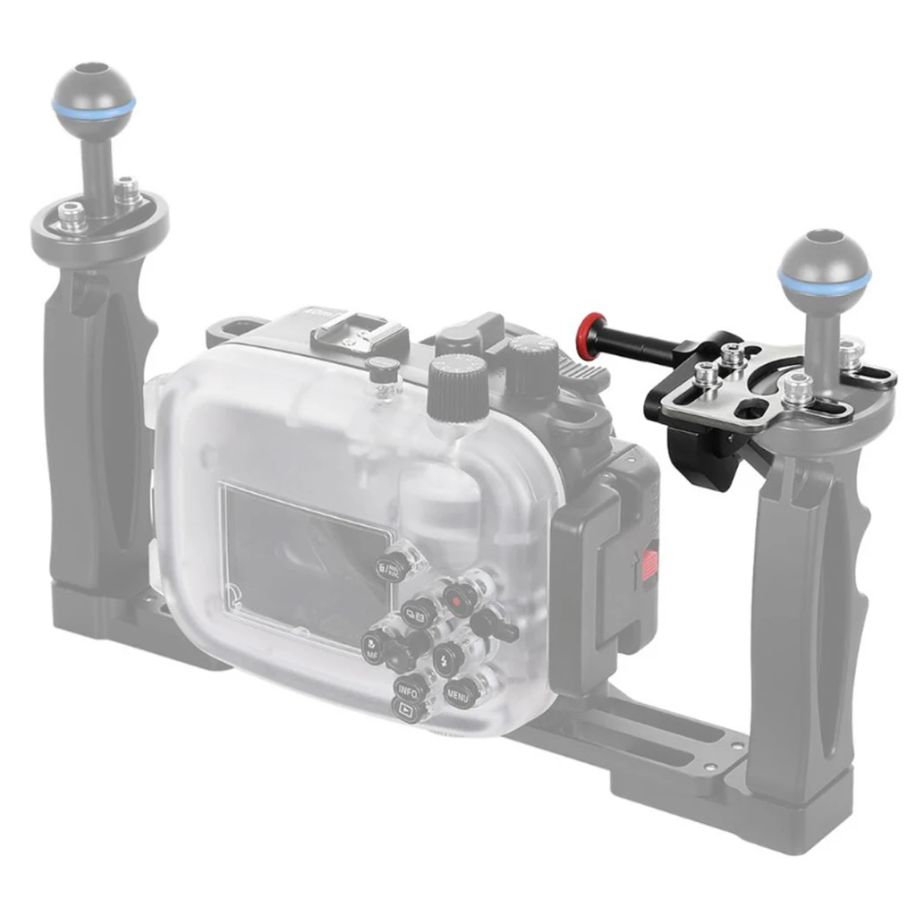 1Piece Diving Tray Shutter Trigger Extension Lever Extend Mount Adapter Bracket for GoPro Sony Camera Black