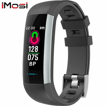 

Imosi Women smart watch Music Control heart rate Blood press smart wristband fitness tracke Men smart bracelet Pk Mi Band 4