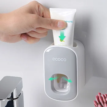 

Automatic Toothpaste Dispenser Dust-proof Toothpaste Squeezer Wall-mounted Toothpaste Holder Stand Bathroom Accessories
