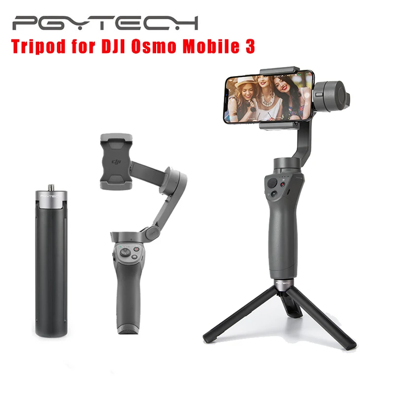

PGYTECH OSMO Mobile 3 4 Mini Handle Desktop Tripod for DJI OSMO Action /Pocket /GoPro Camera 1/4 Thread Port Extension Tripod