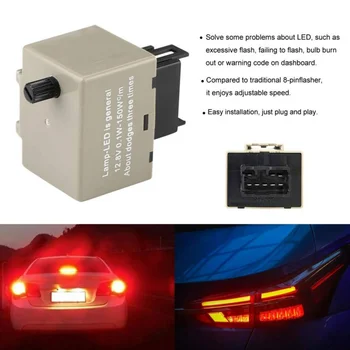 

Balight 8 Pin LED Flasher Relay Module Fix Signal Light Hyper Flash Blinker Fit for Lexus 81980-50030 066500-4650