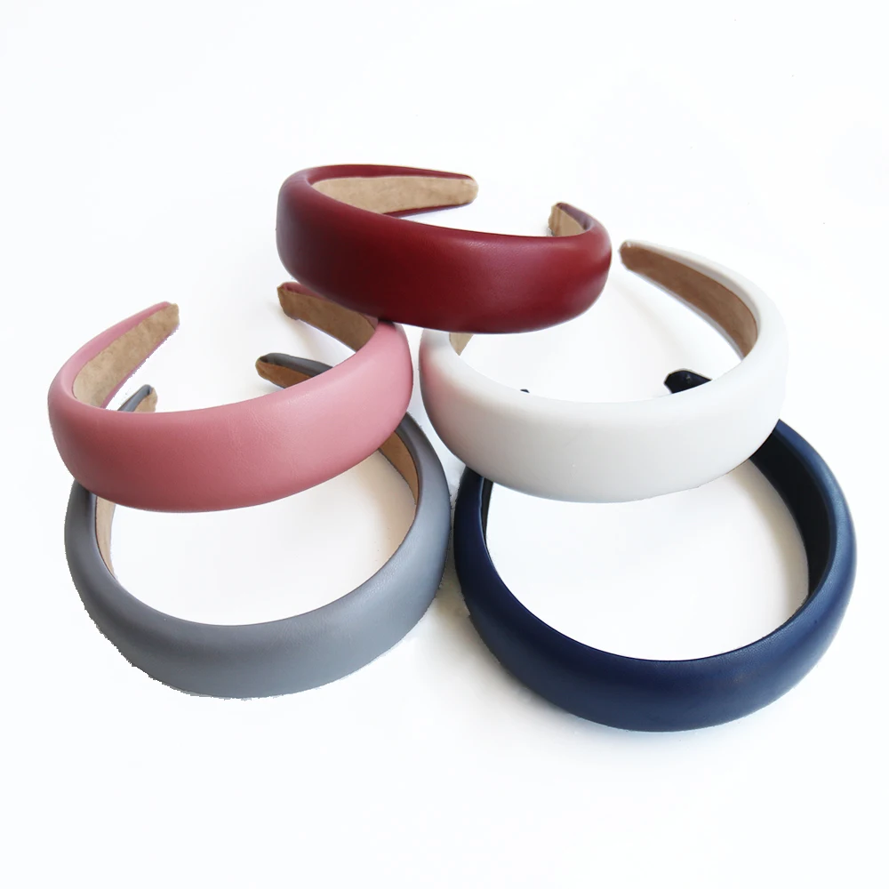 

2020 Leather Solid Color All-inclusive Popular Women's Hair Band Hair Hoop Simple Classic Durable Hair Accessories For Girl