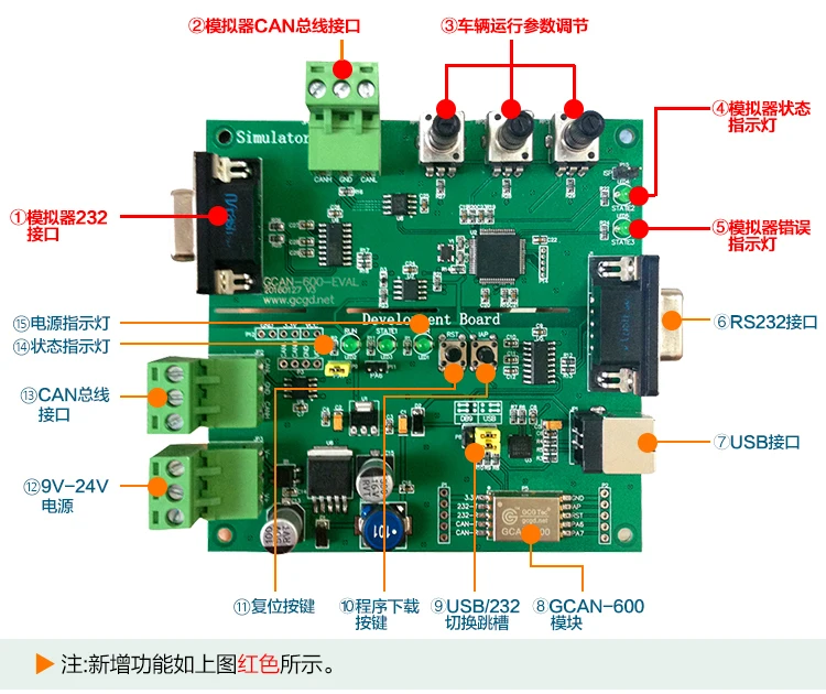 USB к CAN Автомобильный электронный модуль декодирования данных Can Bus Angry GCAN600 Angry OBD