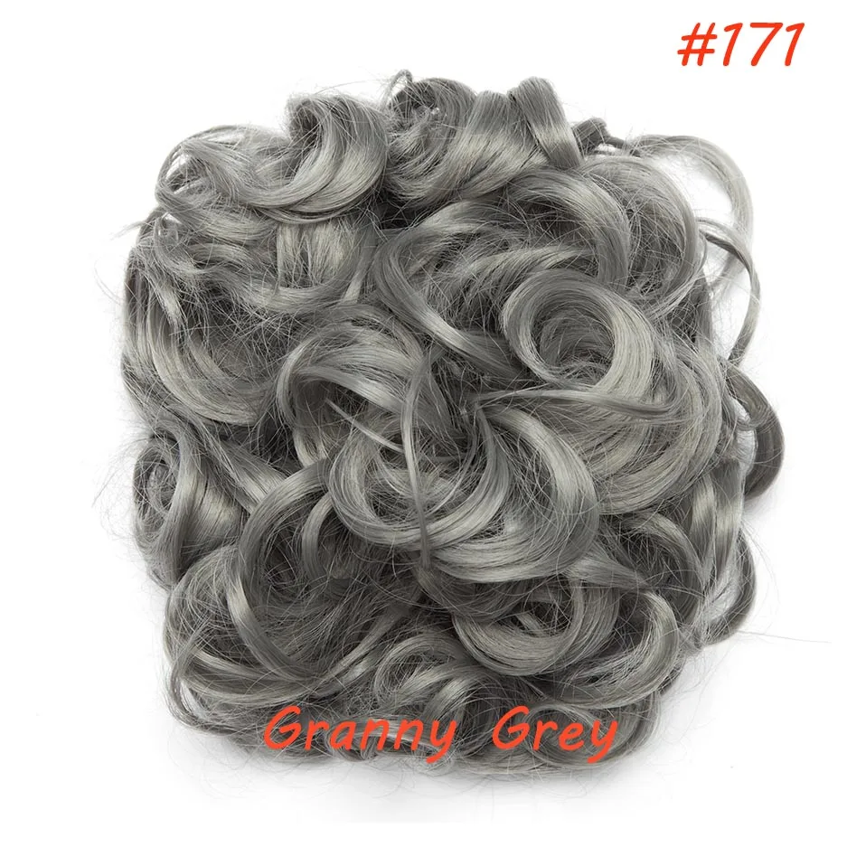 S-noilite, 16 цветов, короткие синтетические волосы, большая булочка, шиньон, два пластиковых гребня, заколки для наращивания волос, аксессуары для волос - Цвет: 1632