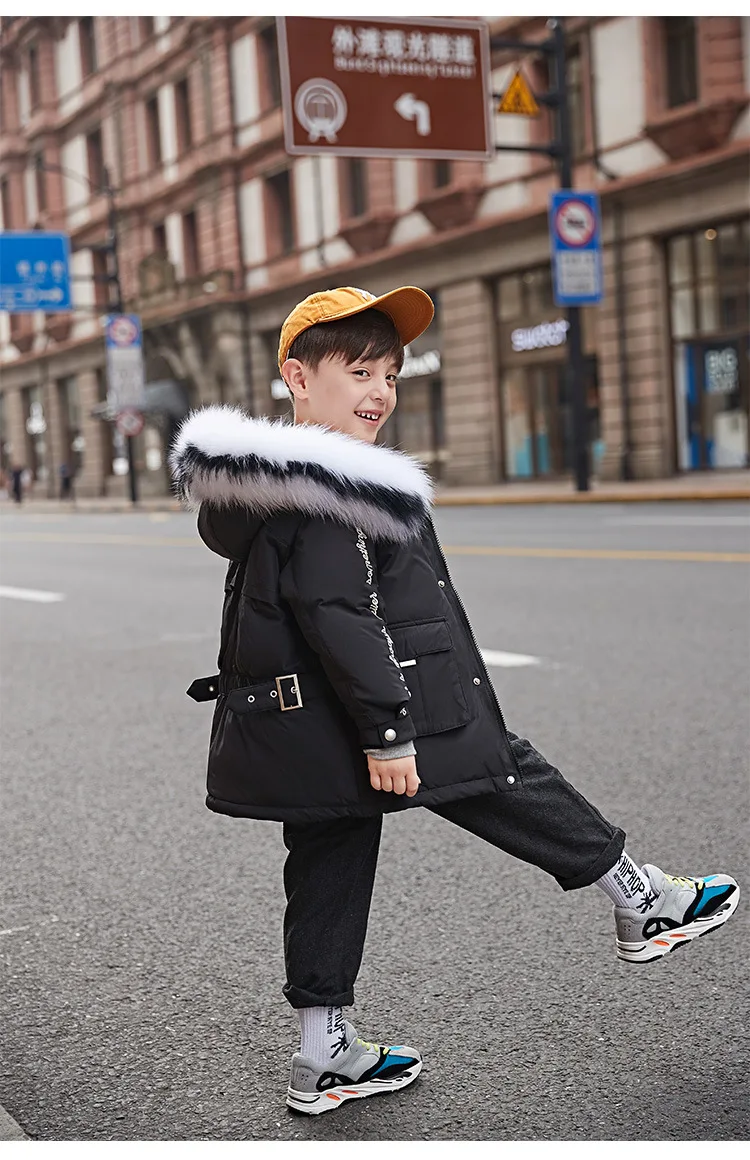 Wholesale Children boy and girls thicken down jackets winter new brand warm white duck down coats kids tops parkas ws1106