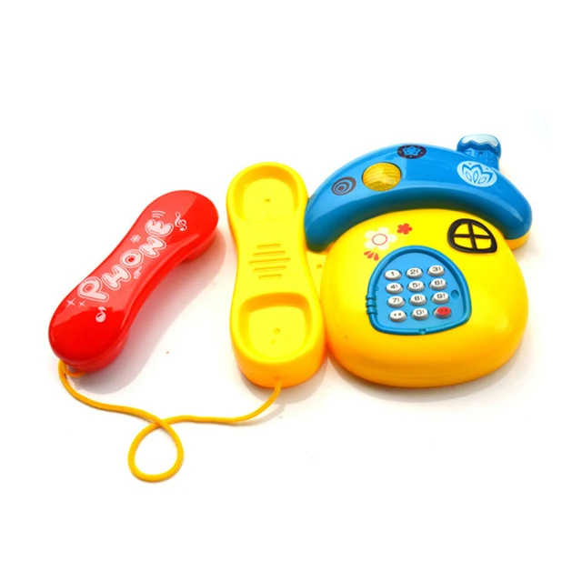 1PC New Random Color Children Kids Mini Colorful Electric Music Telephone Sounds Toys Gift 5