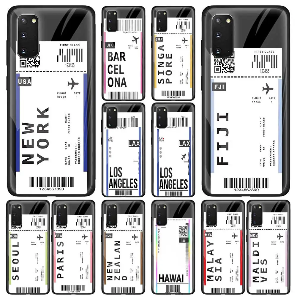 Чехол для телефона Samsung Galaxy S21 S20 FE S10 S10E Lite из закаленного стекла Ultra S9 S8 Plus чехол INS