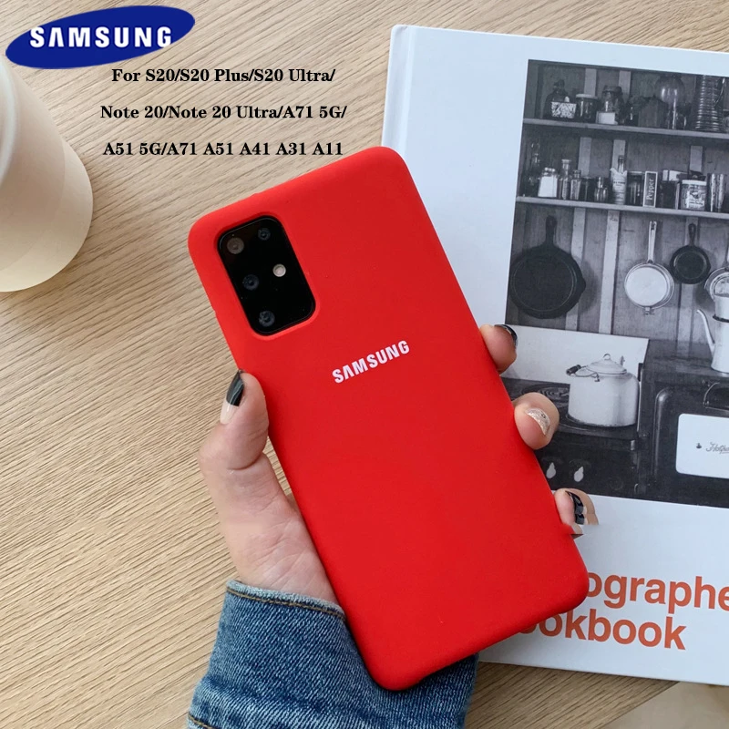 Чехол-накладка для Samsung Galaxy S20 Note 20 Ultra A71 A51 5G A41 A31 A11 Plus из жидкого силикона