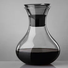 1000mlHandmade Быстрый Декантер для красного вина, хрустальный стеклянный контейнер для шампанского, виски, бутылка для питья, набор для бара, свадебный подарок