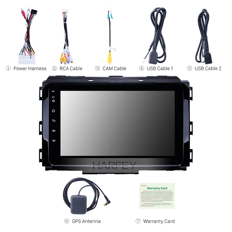 Harfey 2DIN 8 inch Android 8.1 Car Radio Audio GPS car Multimedia Player For Kia Carnival