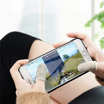 

напальчники для пубг 1PCS Sleep-proof Sweat-proof Professional Touch Screen Thumbs Finger Sleeve for Pubg Phone Gaming Gloves