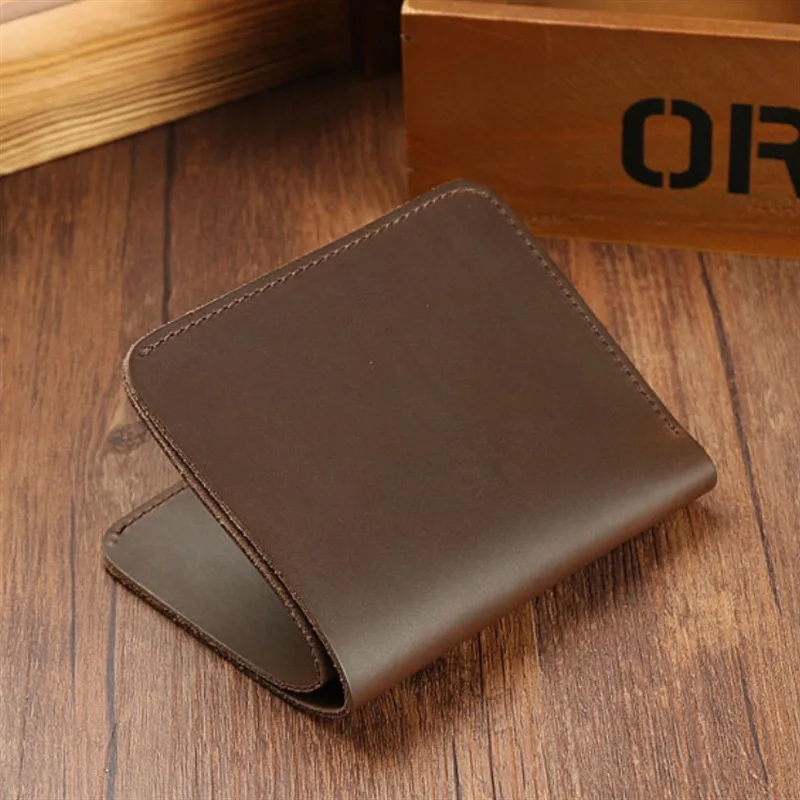 Ceny Portfel skórzany krótkie męskie i damskie srebrne torby ręcznie retro prosty portfel