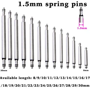 Пружинные штифты для ремешка часов, инструмент для ремонта браслета часов, пружинные штифты 8-16 17 18 19 20 21 22 23 24 25 26 27 28 29 30 мм