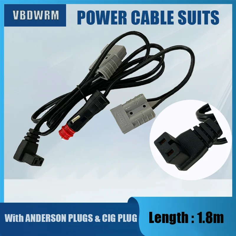 Generic 1.8m Replacement Cable For Waeco Fridge Cord 12v With Anderson