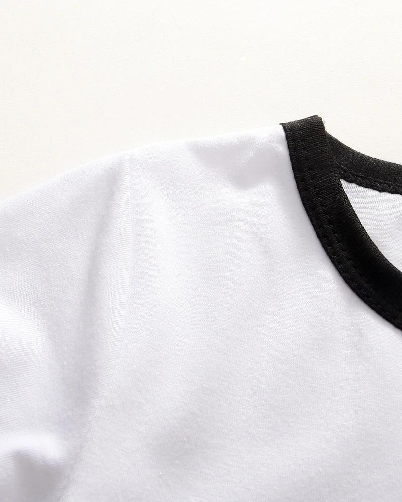 AiLe Rabbit Trend, европейский стиль, специальный дизайн, комплекты одежды для девочек, Модная белая футболка с надписью+ штаны с дырками, комплект из 2 предметов