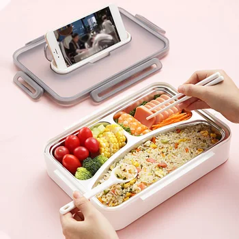 

Japanese Style Kitchen Home Bento Lunch Box For Kids Adults Multifunction Leak Proof With Spoon Office Easy Clean Food Container