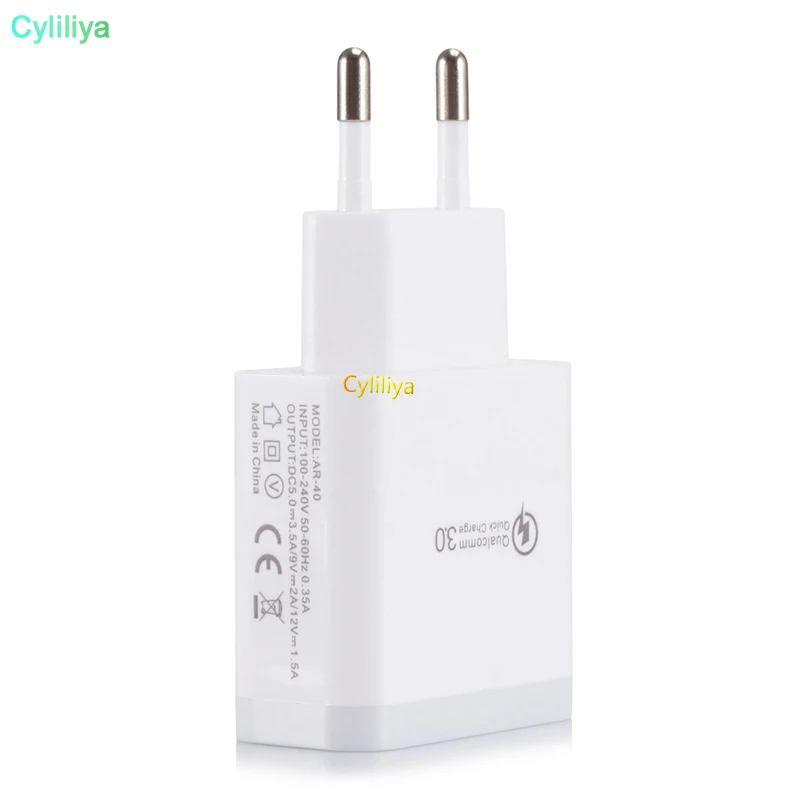 QC 3,0 быстрое настенное зарядное устройство USB для быстрой зарядки 5V 3.5A 9V 2A путешествия Мощность адаптер, быстрая зарядка США ЕС Разъем для iPhone 7 8 X samsung