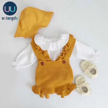 

Cute Baby Rompers Girls Solid Color One Piece Sleeveless Baby Girls Clothes 0-3Years Infant Toddler Newborn Baby Girl Clothes