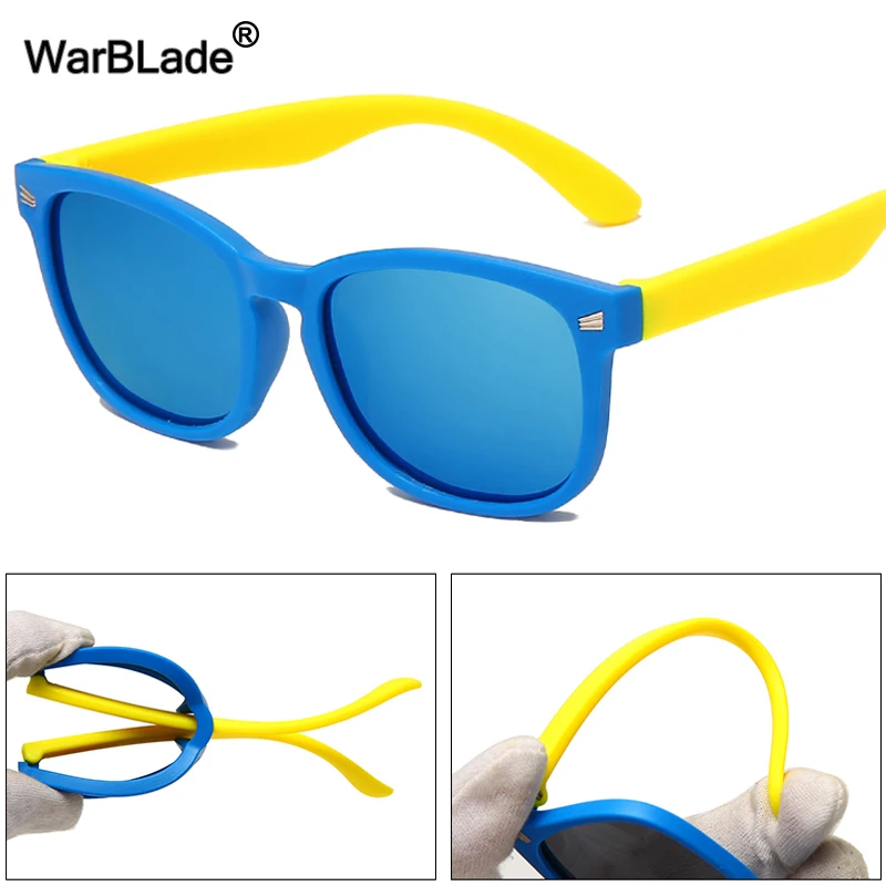 WarBlade New Polarized Kids Sunglasses TR90 Silicone Boys Girls Sun Glasses Children Baby Outdoors Goggle Shades Eyewear_voghion.com