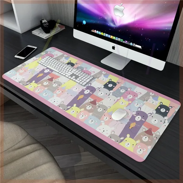 Резиновый большой офисный стол коврик для мыши Коврик для компьютера/ноутбука/настольного компьютера Orgainzer Grand коврик без основы или скольжения - Цвет: Многоцветный