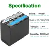 USB input charge 8800mAh NP-F970 NP-F980 F960 F970 Battery with LED Power Indicator for Sony F960 F550 F570 F750 F770 MC1500C ► Photo 3/6