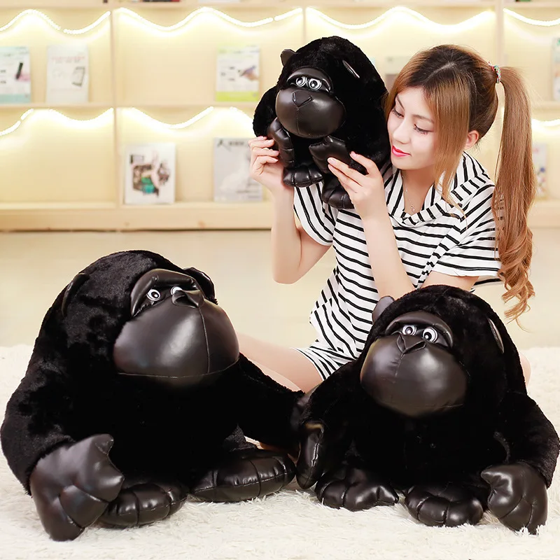 

Creative Black King Kong Plush Doll Chimpanzee Toy for a Girlfriend of Birthday Gift Comforter Toys
