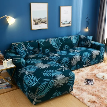 

Nordic Style Slipcovers Sofa Cover Tropic Leaves Print Elastic Sofa Cover For Living Room Couch Cover Single/Two/Three/Four Seat