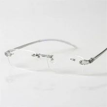 Ti-забота TR90 чтения очки без оправы Для мужчин Для женщин Ультра-легкие неокаймленные очки для чтения очки 1,5 2,0 2,5 3,0 3,5