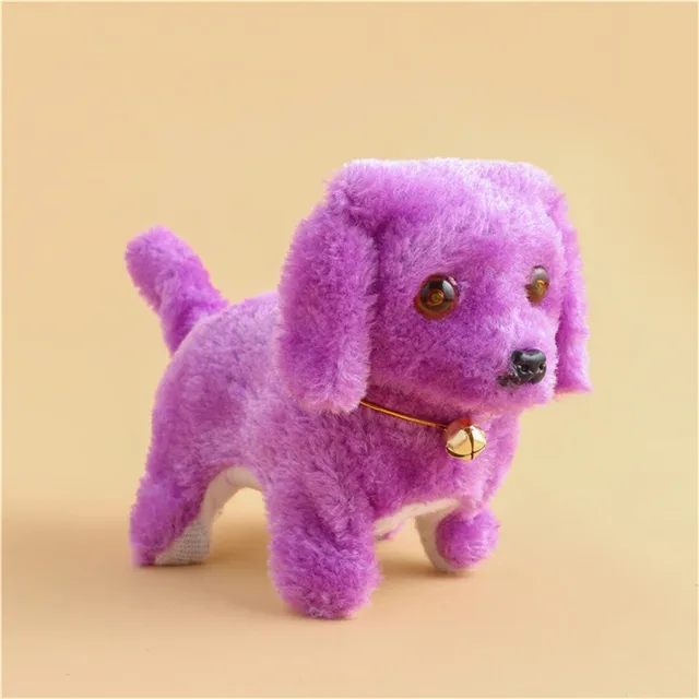 Cute Music Light Robot Dog Walking Electronic Plush Simulation Puppy With Bells Fun Pet Dog Toys Gift Play With Children 6